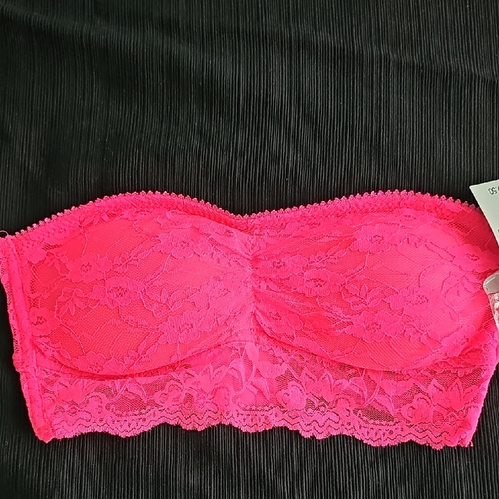 Wet Seal Pink Lace Bandeau NWT
